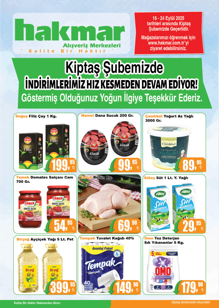 kiptas tesekkur